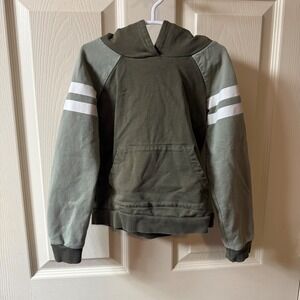 Tommy Bahama Kids 3T Green Dinosaur Hoodie Raglan Sleeve White Stripes